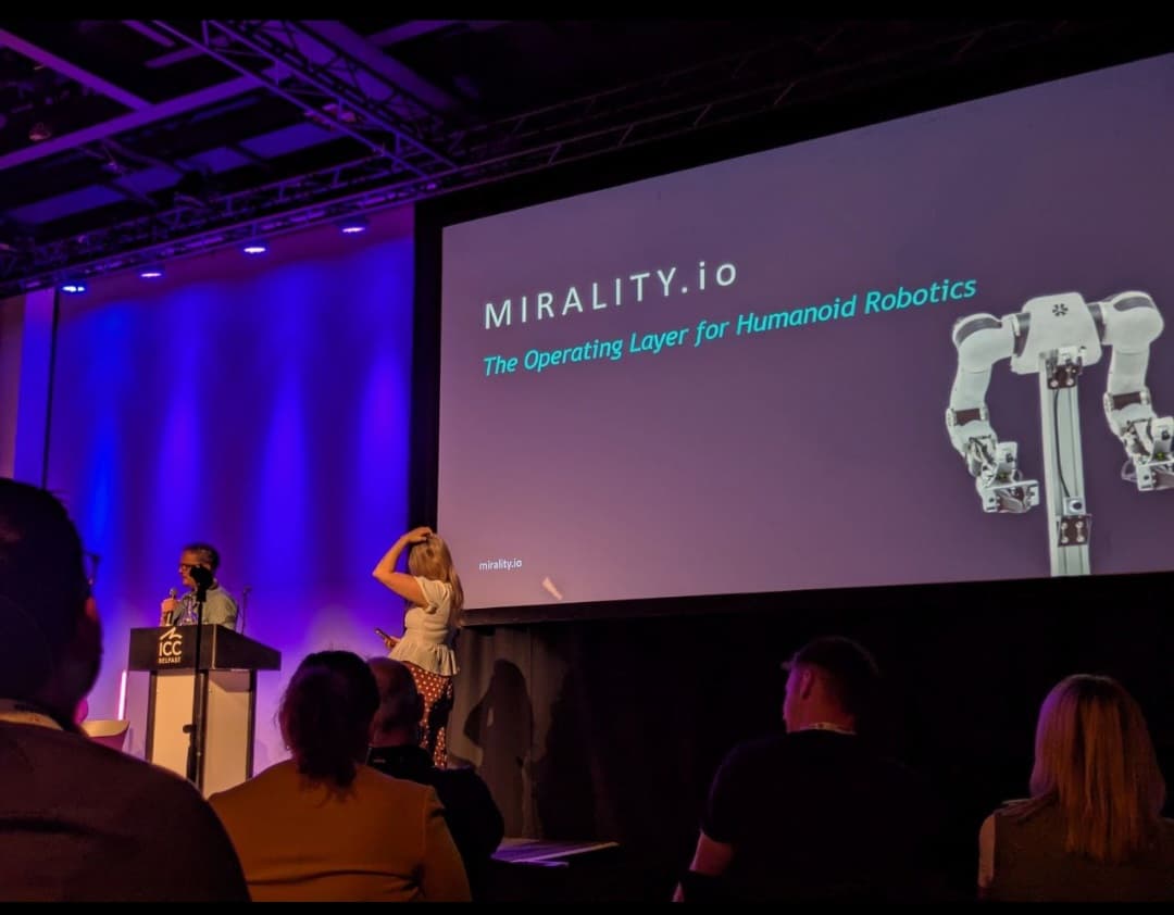 Mirality pitch presentation at TechTides Belfast 2026